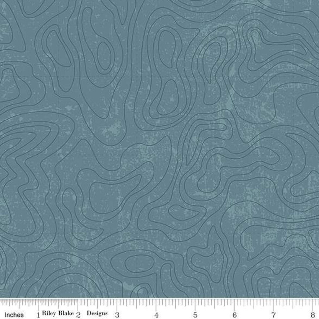 Topographic in Blue (c13293-blue) | National Parks | Anderson Design Group | Riley Blake
